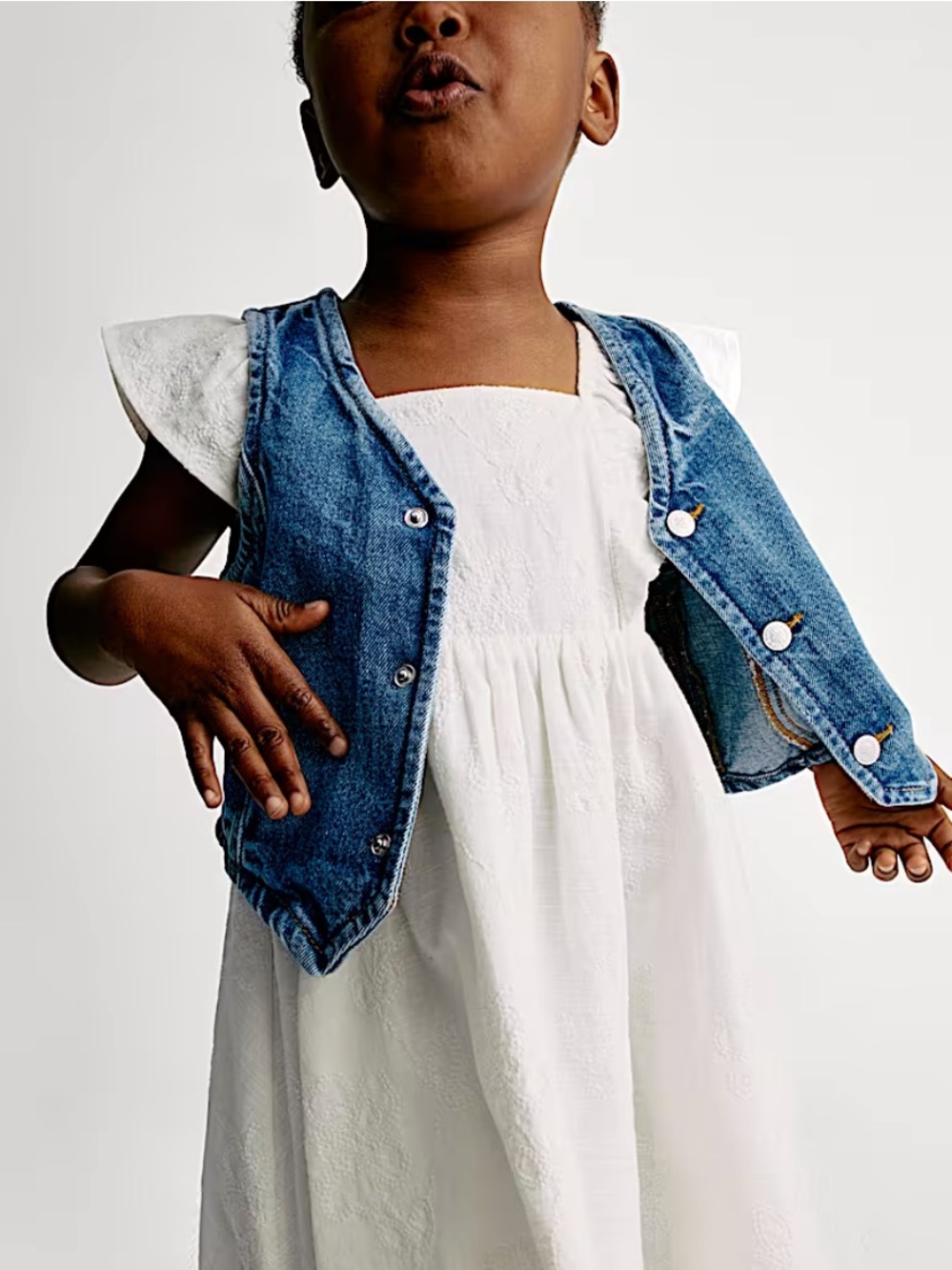 Marks & Spencer Denim Jean Vest Blue
